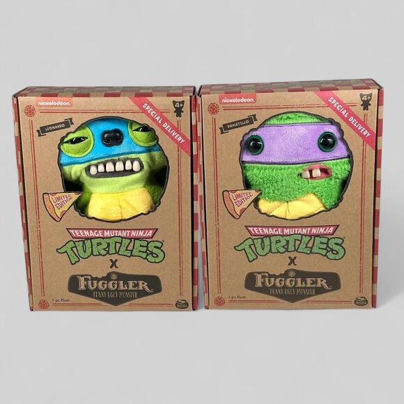 Spin Master Other - Fuggler TMNT Donatello & Leonardo Plush Limited Edition new Lot Of 2